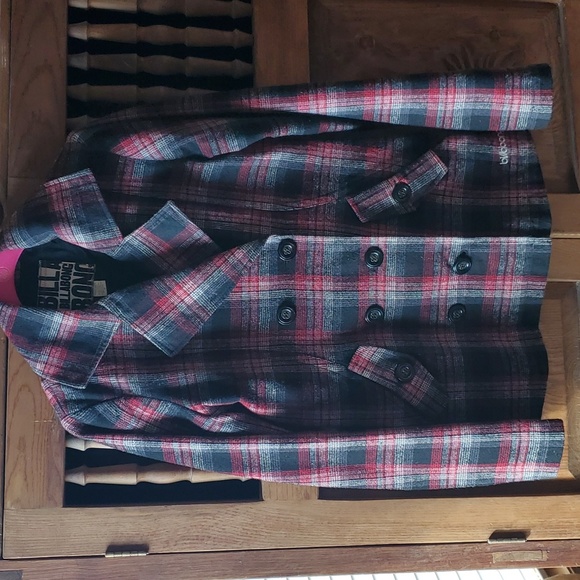 Billabong wool blend plaid blazer jacket - Picture 1 of 8